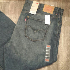 NWT 50x30 Levi's 559 Relaxed Straight Blue Jeans
